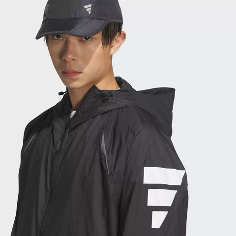 adidas阿迪达斯2025男子FUSTL P JKT2梭织连帽外套JM6234