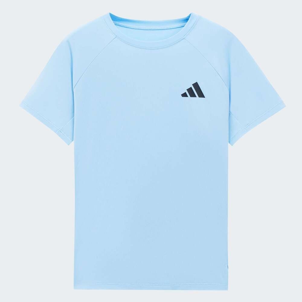 adidas阿迪达斯2025男大童SS T UNISEX针织无领短TKG3136