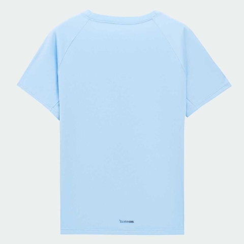 adidas阿迪达斯2025男大童SS T UNISEX针织无领短TKG3136