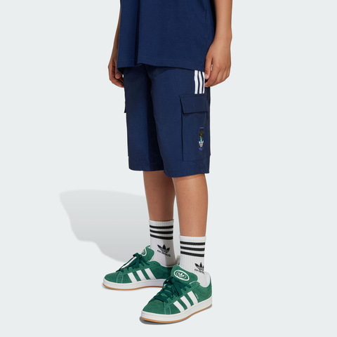 adidas阿迪达斯2025男大童CARGO SHORTS梭织短裤KD9833