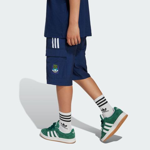 adidas阿迪达斯2025男大童CARGO SHORTS梭织短裤KD9833
