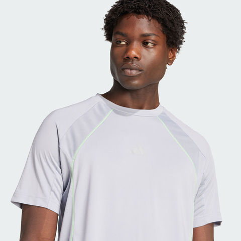 adidas阿迪达斯2025男子TECH APP TEE针织无领短TKB9736