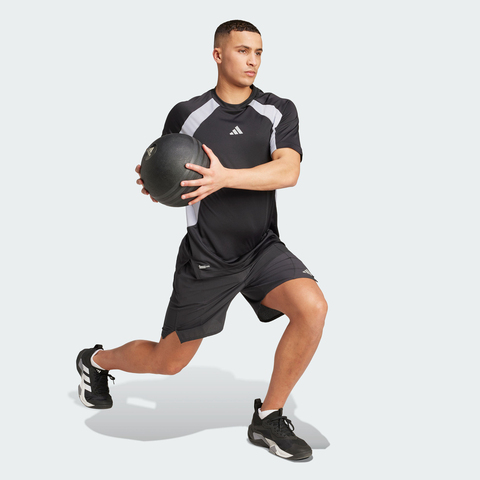 adidas阿迪达斯2025男子TECH APP TEE针织无领短TKB9739