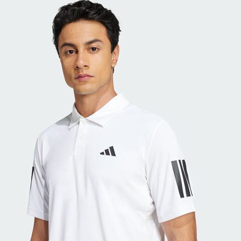 adidas阿迪达斯2025男子CLUB 3STR POLO针织有领短TJE0412