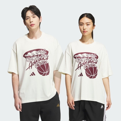 adidas阿迪达斯2025中性HOT SHOT TEE针织无领短TKD4294