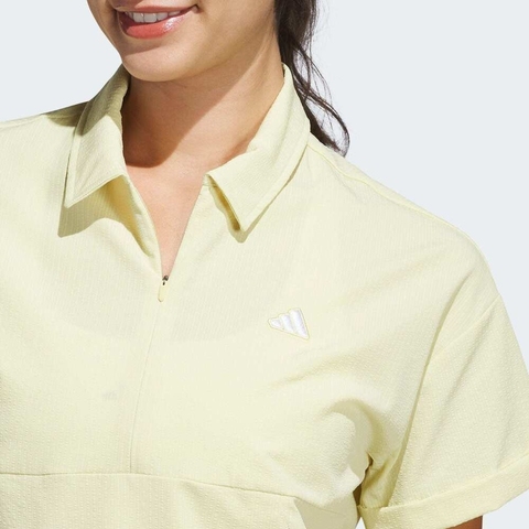 adidas阿迪达斯2025女子W GO-TO SS LYR针织有领短TJE7311