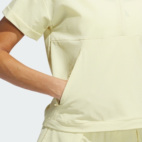 adidas阿迪达斯2025女子W GO-TO SS LYR针织有领短TJE7311