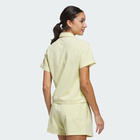 adidas阿迪达斯2025女子W GO-TO SS LYR针织有领短TJE7311