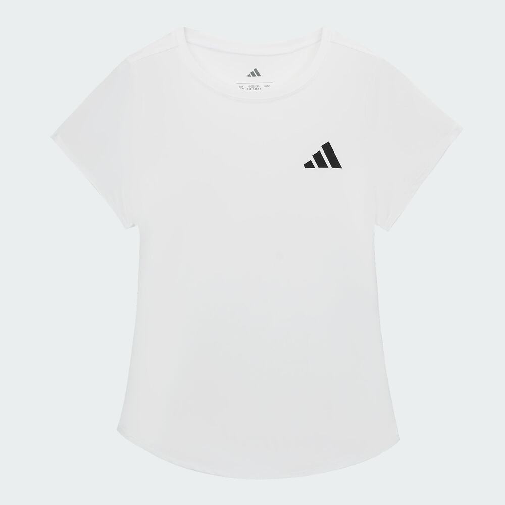 adidas阿迪达斯2025女大童SS T GIRL针织无领短TKG3137