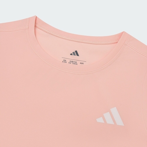 adidas阿迪达斯2025女大童SS T GIRL针织无领短TKG3138