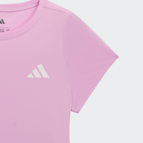 adidas阿迪达斯2025女大童SS T GIRL针织无领短TKG3140
