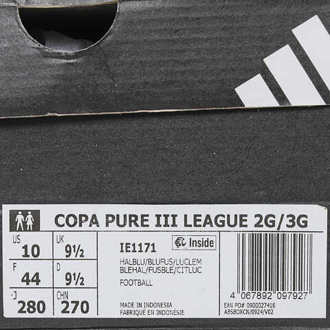 adidas阿迪达斯2025中性COPA PURE III LEAGUE 2G/3G AG足球常规IE1171