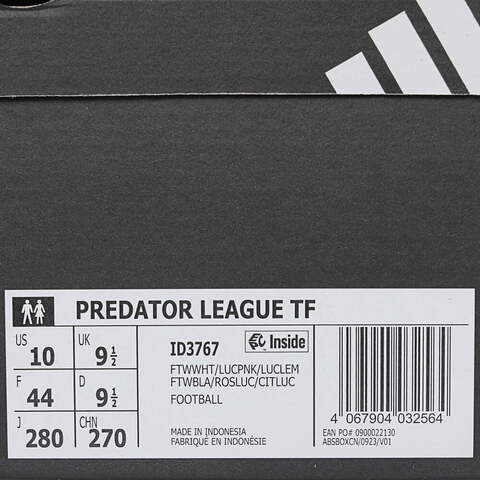 adidas阿迪达斯2025中性PREDATOR LEAGUE TF足球常规ID3767