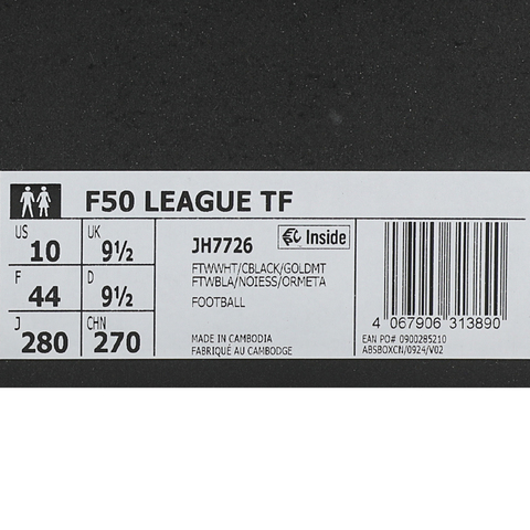 adidas阿迪达斯2025中性F50 LEAGUE TF足球常规JH7726