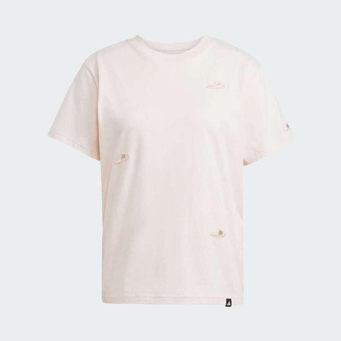 adidas阿迪达斯2025女子W L SLIDE TEE针织无领短TJN8270