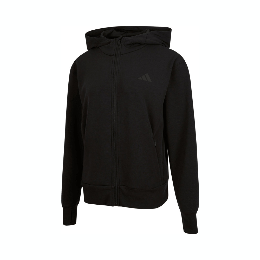 adidas阿迪达斯2025女子D4T FZ HOODIE针织连帽外套JP2654