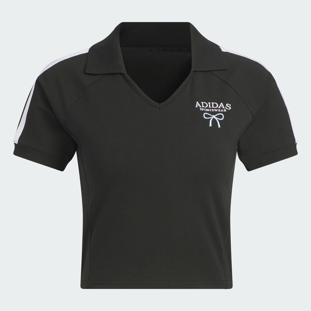 adidas阿迪达斯2025女子DANCE POLO针织有领短TKE5800