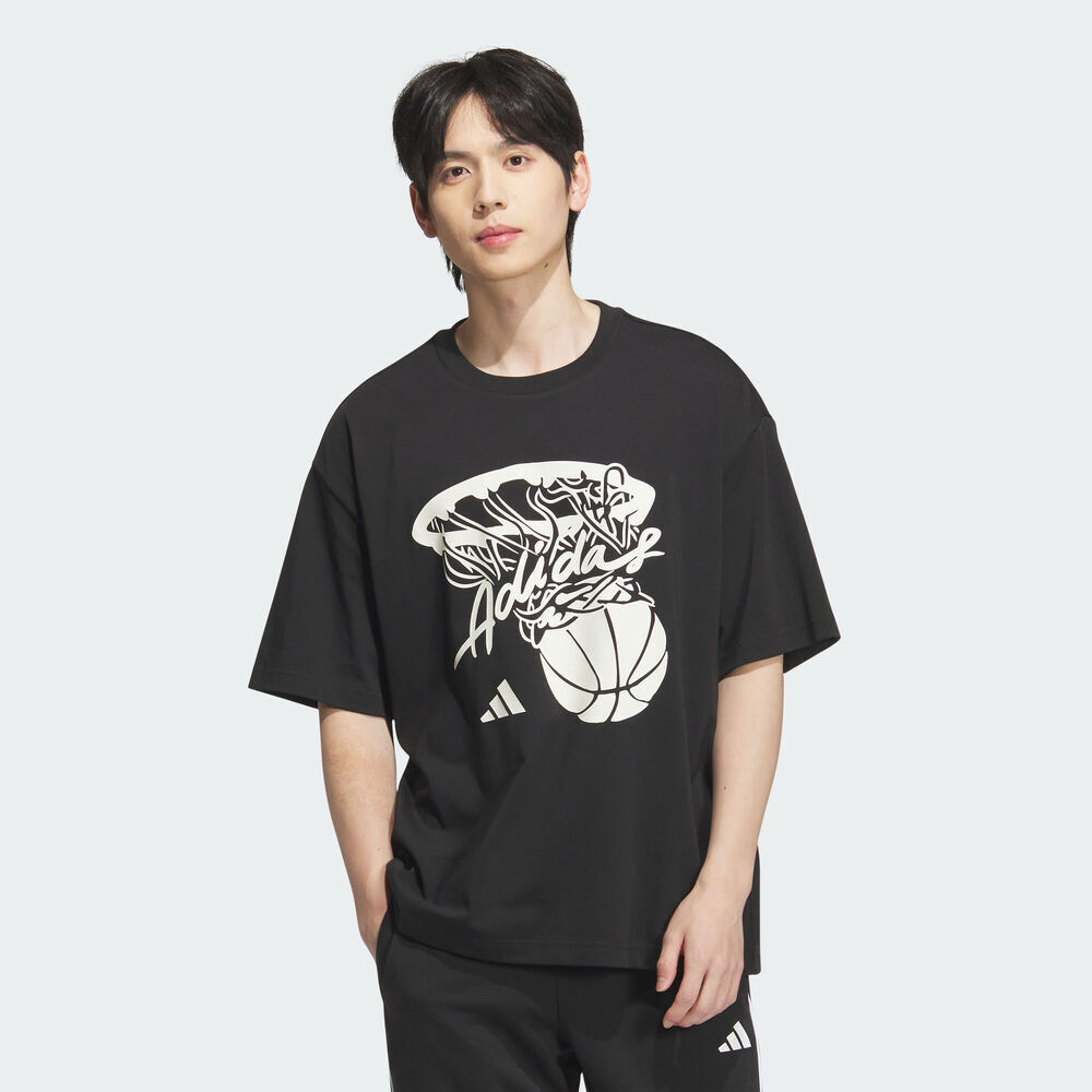 adidas阿迪达斯2025中性HOT SHOT TEE针织无领短TKD4293