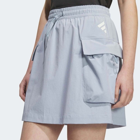 adidas阿迪达斯2025女子FUSTL W CAR SKT梭织短裙KC3775