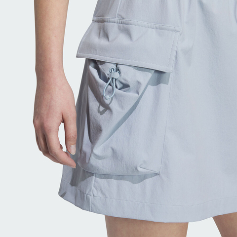 adidas阿迪达斯2025女子FUSTL W CAR SKT梭织短裙KC3775