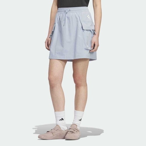 adidas阿迪达斯2025女子FUSTL W CAR SKT梭织短裙KC3775