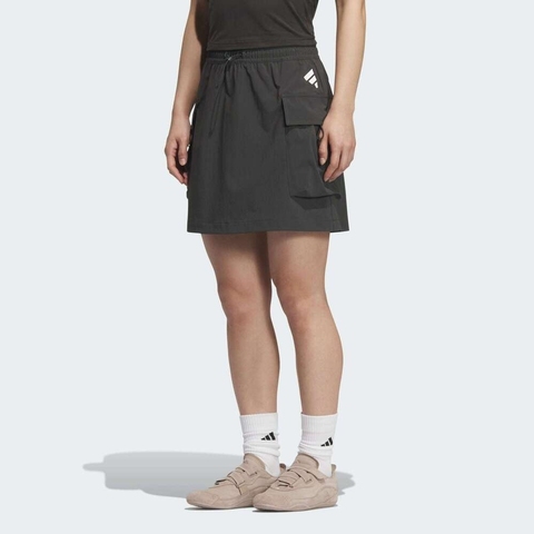 adidas阿迪达斯2025女子FUSTL W CAR SKT梭织短裙KC3772