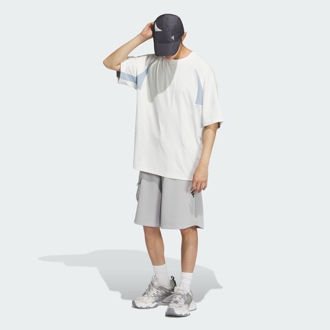 adidas阿迪达斯2025男子FUSTL P TEE SS针织无领短TKB4621