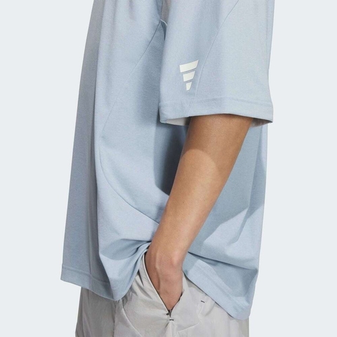 adidas阿迪达斯2025男子FUSTL P TEE SS针织无领短TKB4622