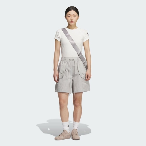 adidas阿迪达斯2025女子FUSTL WV SHORT梭织短裤KE9577