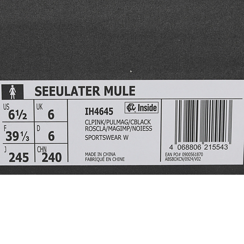 adidas阿迪达斯2025女子SEEULATER MULEFOSIH4645