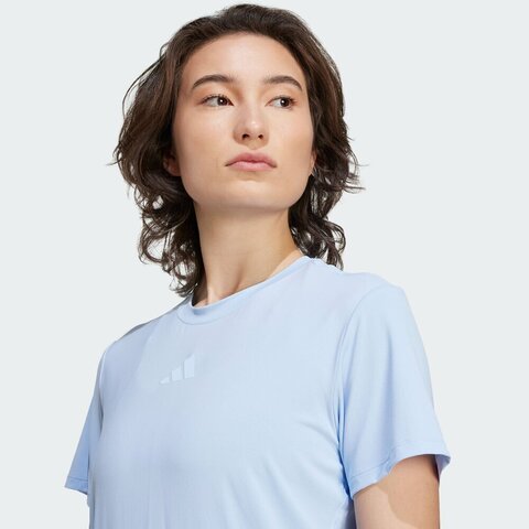 adidas阿迪达斯2025女子D4T INT T-SHIRT针织无领短TKB9927