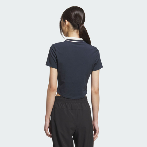 adidas阿迪达斯2025女子MS SS POLO针织有领短TKC0076