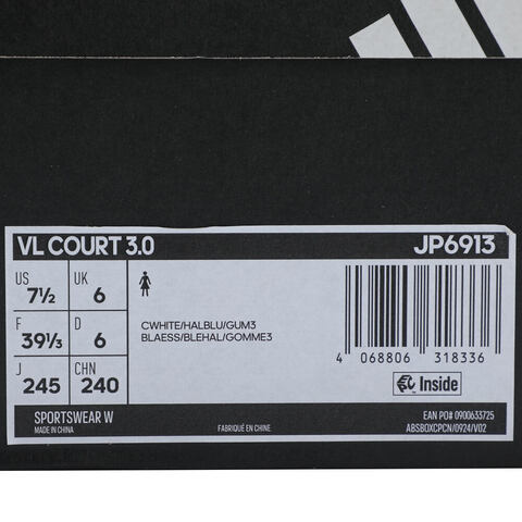 adidas阿迪达斯2025女子VL COURT 3.0SPW FTW-网球JP6913