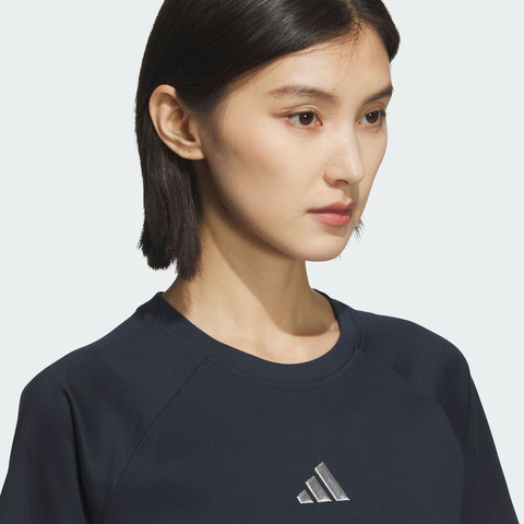 adidas阿迪达斯2025女子SS TEE针织无领短TKC0089