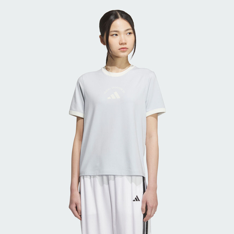 adidas阿迪达斯2025女子MS SS TEE针织无领短TKC0060
