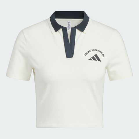 adidas阿迪达斯2025女子MS SS POLO针织有领短TKC0075