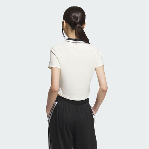 adidas阿迪达斯2025女子MS SS POLO针织有领短TKC0075