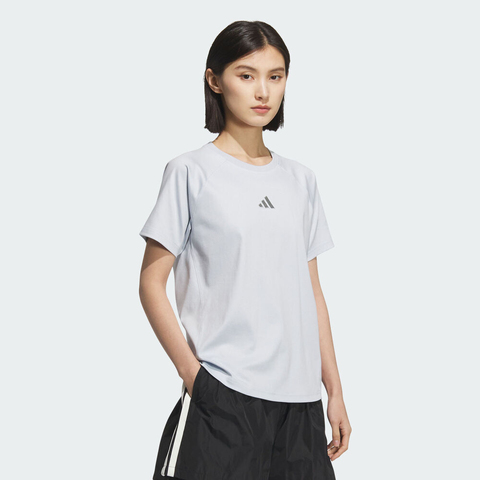 adidas阿迪达斯2025女子SS TEE针织无领短TKB7596