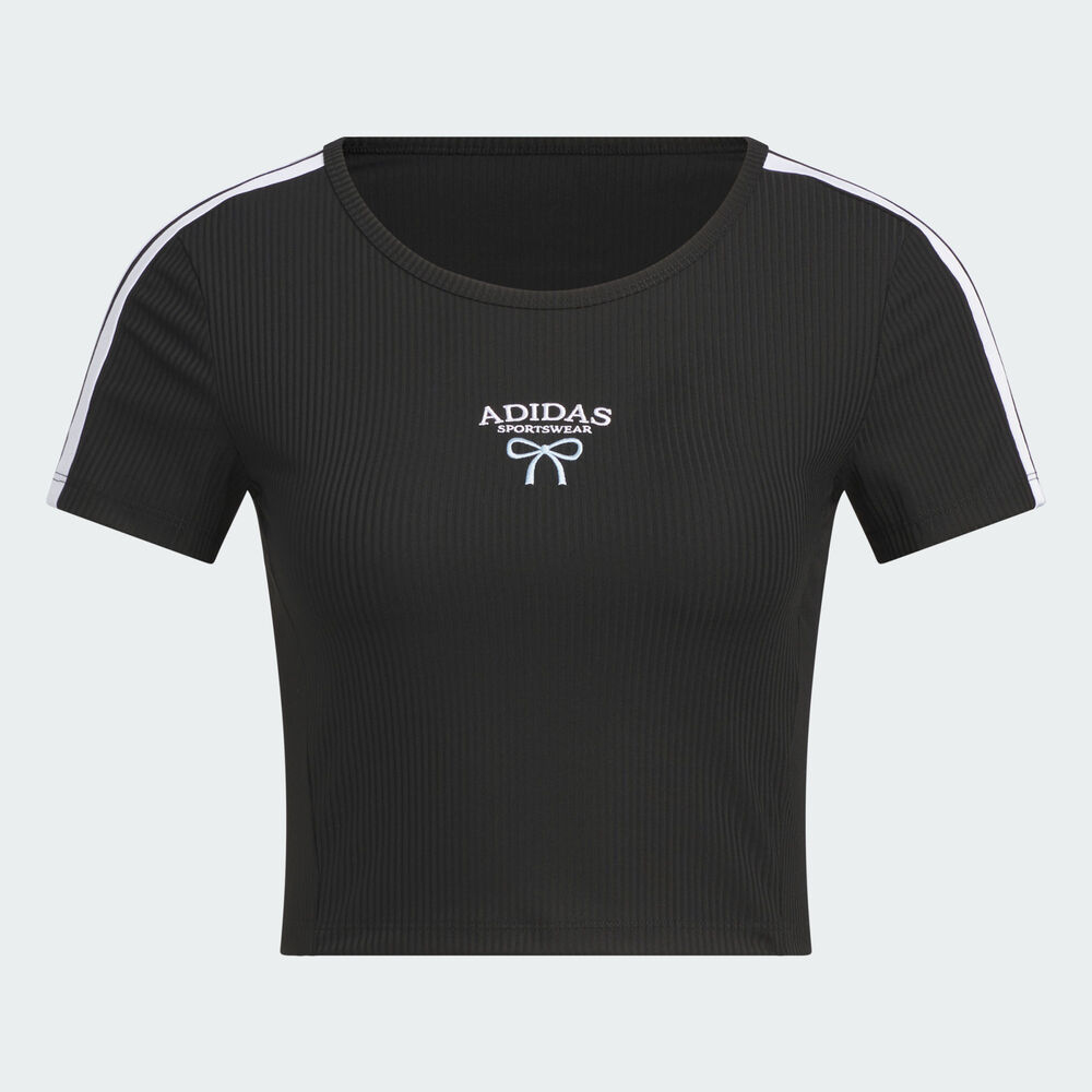 adidas阿迪达斯2025女子DANCE TEE4针织无领短TKE5791