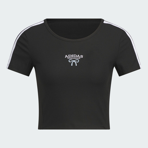 adidas阿迪达斯2025女子DANCE TEE4针织无领短TKE5791