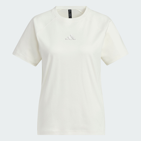 adidas阿迪达斯2025女子SS TEE针织无领短TKB7595
