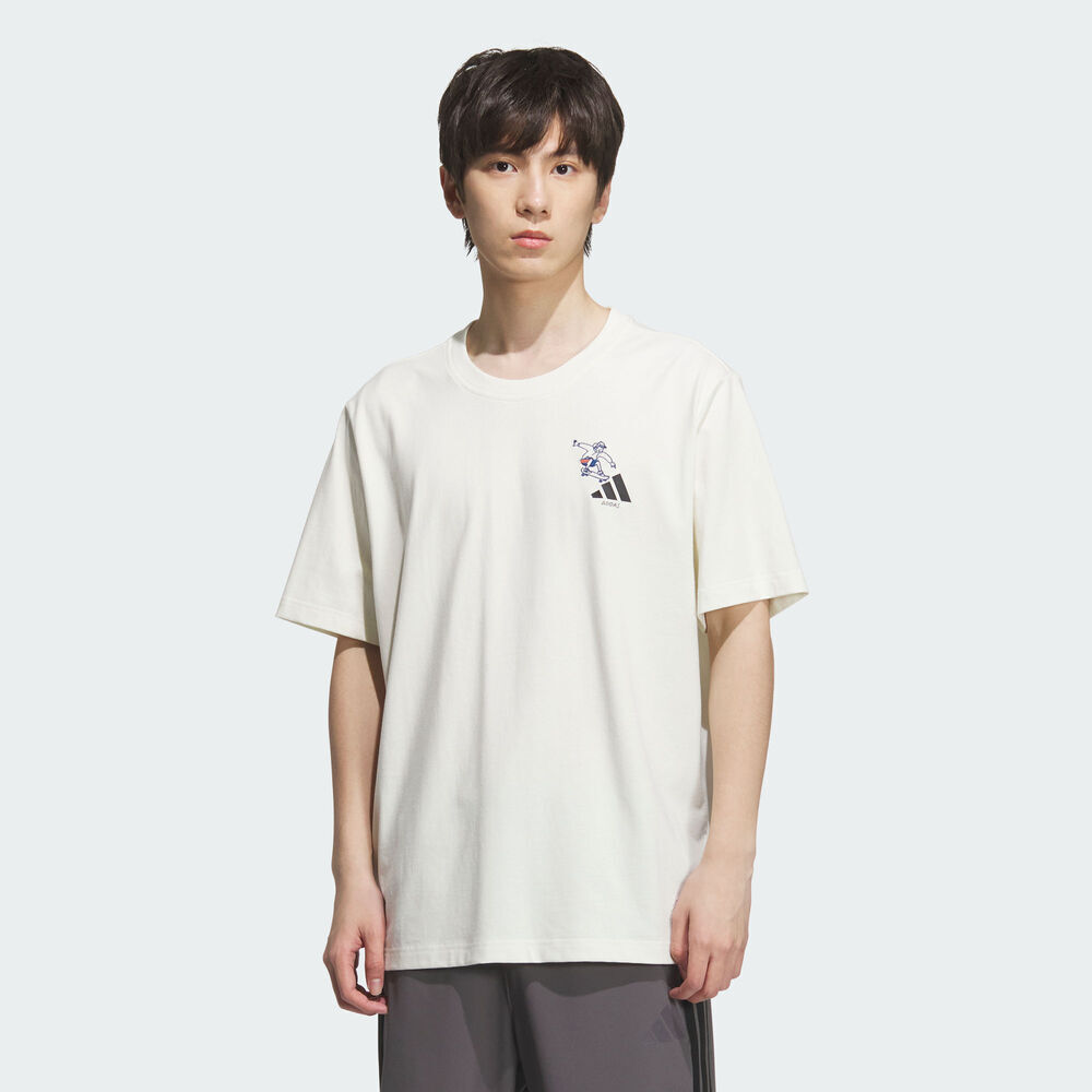 adidas阿迪达斯2025男子GFX SPORTS TEE3针织无领短TKC2870