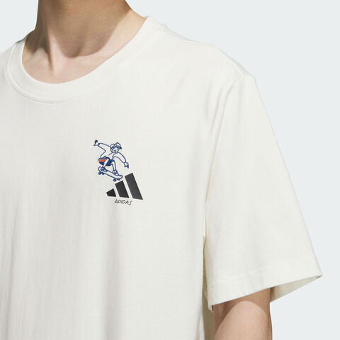 adidas阿迪达斯2025男子GFX SPORTS TEE3针织无领短TKC2870