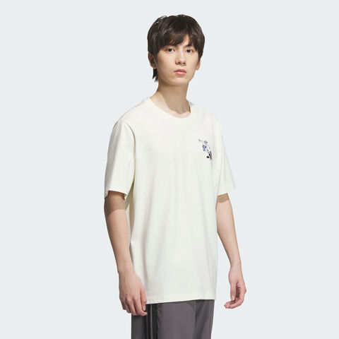 adidas阿迪达斯2025男子GFX SPORTS TEE3针织无领短TKC2870