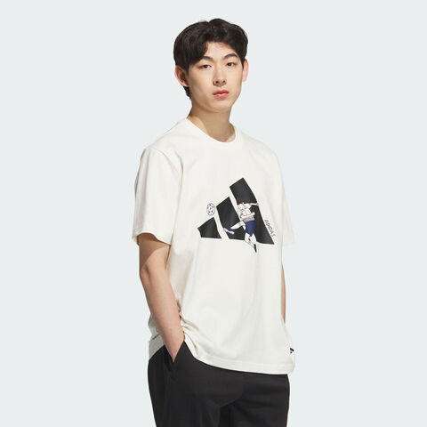 adidas阿迪达斯2025男子GFX SPORTS TEE针织无领短TKC2866