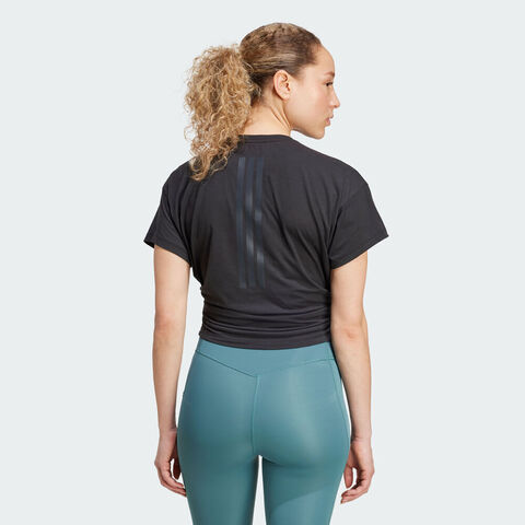 adidas阿迪达斯2025女子Power Tee针织无领短TJX1190