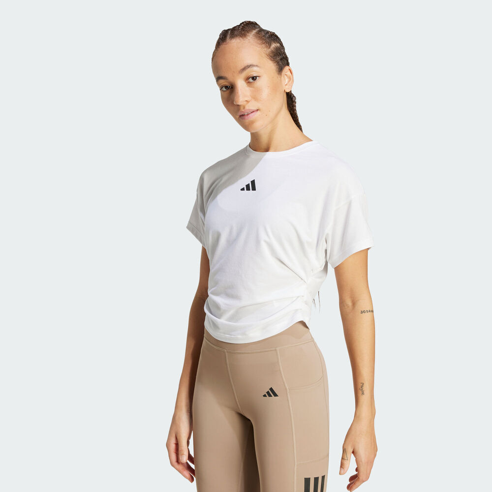 adidas阿迪达斯2025女子Power Tee针织无领短TJX1194