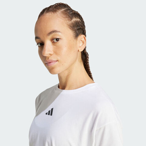 adidas阿迪达斯2025女子Power Tee针织无领短TJX1194