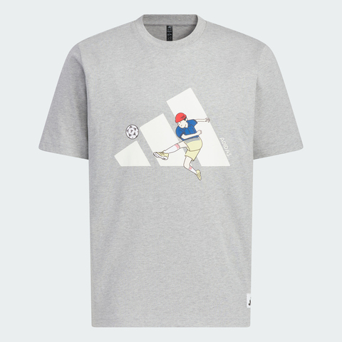 adidas阿迪达斯2025男子GFX SPORTS TEE针织无领短TKC2865