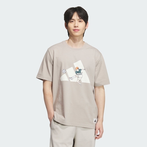 adidas阿迪达斯2025男子GFX SPORTS TEE针织无领短TKC5318